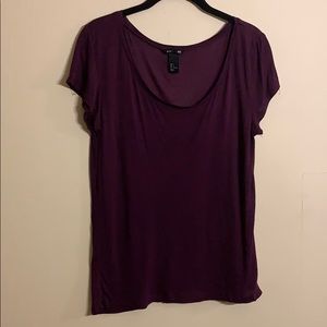 Sheer jewel tone tee